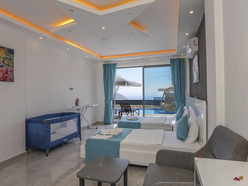  gece  -  Kasım
  | Kalkan Akbel’de Deniz Manzaralı, Jakuzili ve Saunalı Balayı Villası | 4 Kişilik Özel Tatil